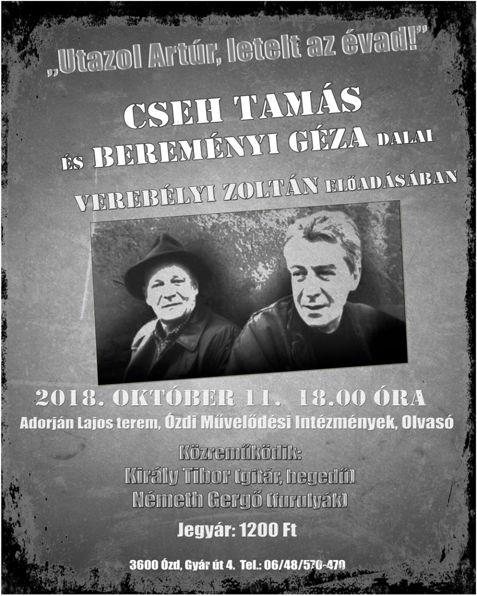 Cseh Tamás és Bereményi Géza dalai...